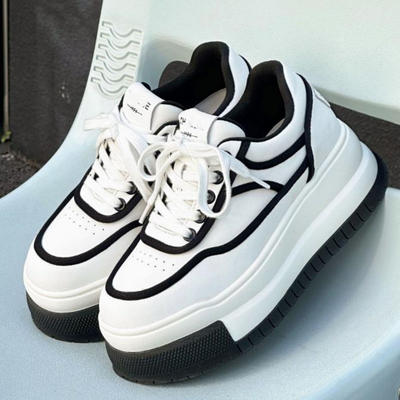 Running Shoes - New Leather Women's White Breathable Casual