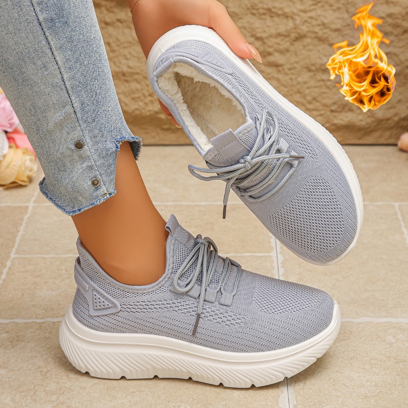 2027 Women's Outdoor Walking S - đánh giá và giá Knit Fabric Lace Up Sneakers
