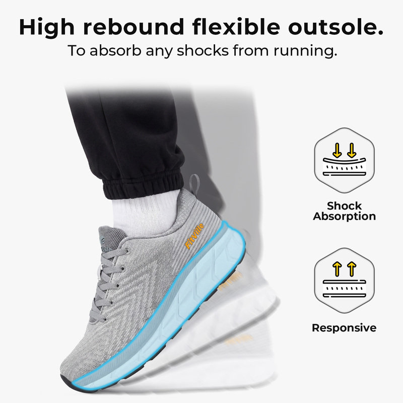 FitVille Mens Wide Fit Trainer - đánh giá và giá Breathable Mesh Athletic Shoes